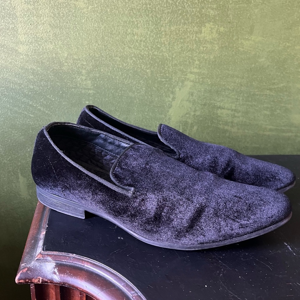 Steve Madden Velvet Slip Ons SZ 9 - Picture 2 of 2